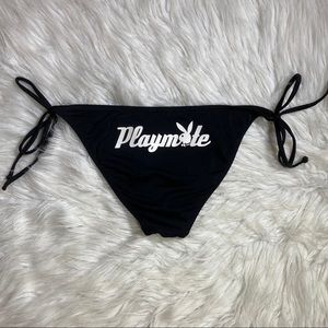 Playboy black playmate bikini bottoms swim large